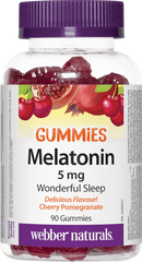 Webber Naturals Melatonin Gummies Cherry Pomegranate