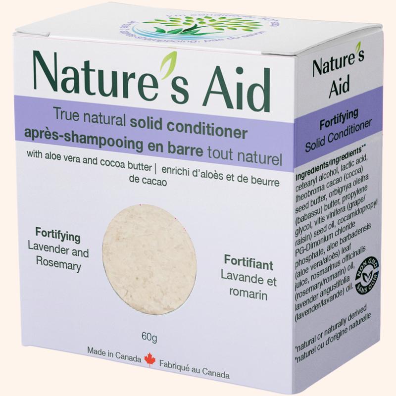 Nature's Aid True Natural Solid Conditioner Bar Fortifying Lavender and Rosemary
