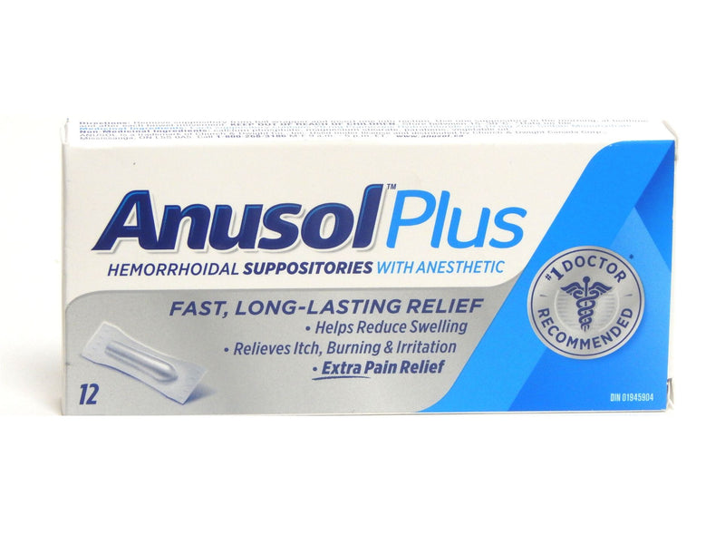 Anusol Plus Hemorrhoidal Suppositories