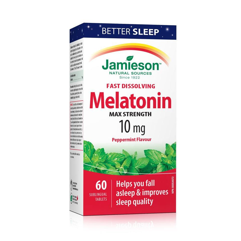 Jamieson Melatonin Fast Dissolving Tablets Peppermint