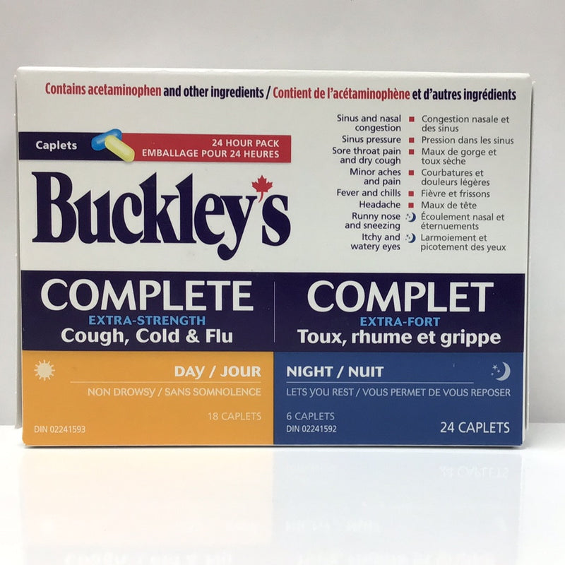 Buckley's Complete Cold, Cough & Flu Day/Night Extra Strength Caplets