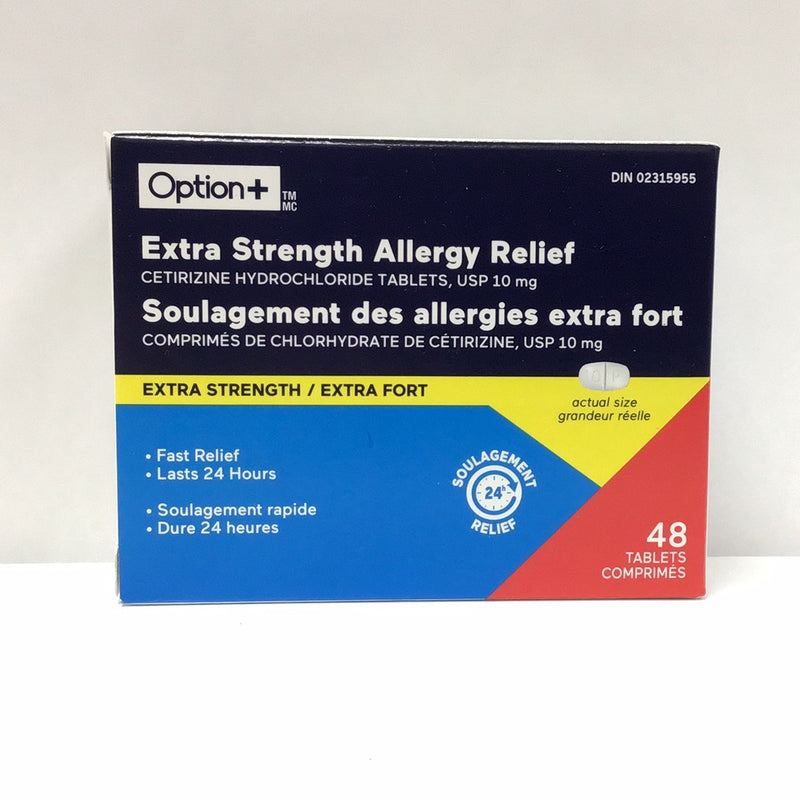Option+ Allergy Relief Extra Strength Tablets