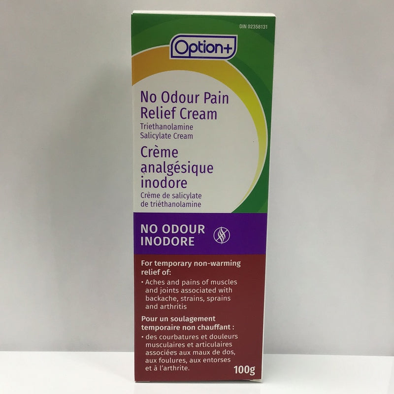 Option+ Pain Relief No Odour Cream