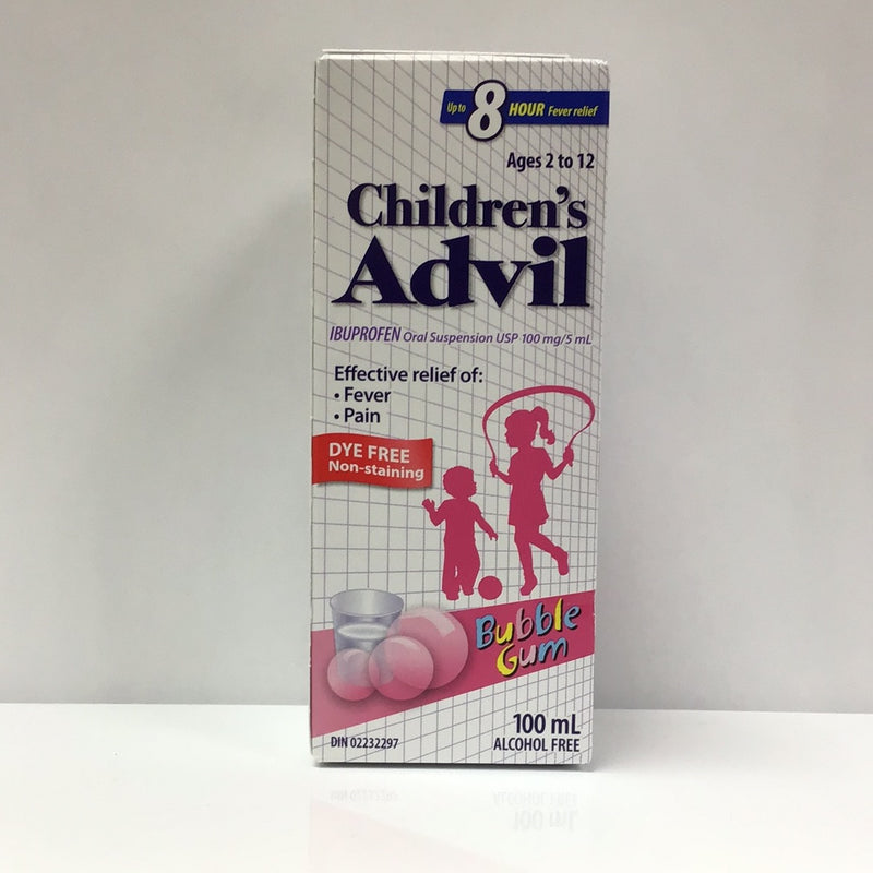 Advil Children's Liquid Dye Free Bubble Gum