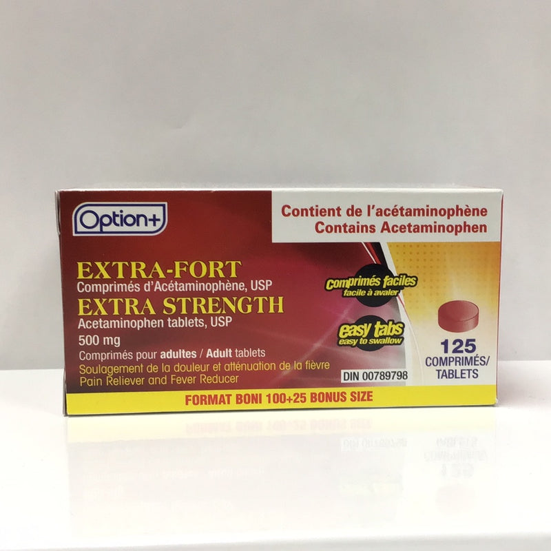 Option+ Acetaminophen Extra Strength Tablets