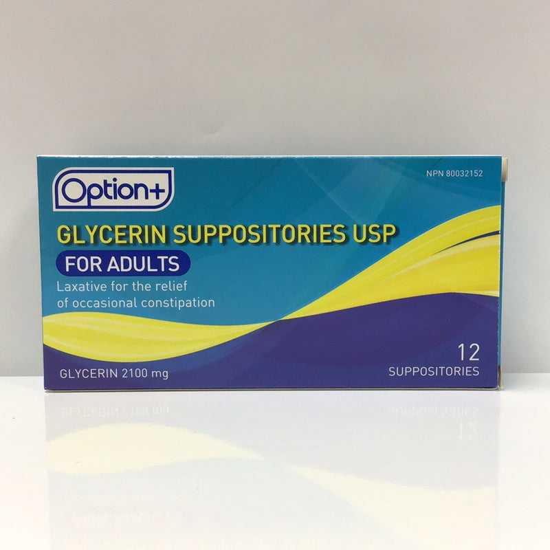 Option+ Glycerin Suppositories
