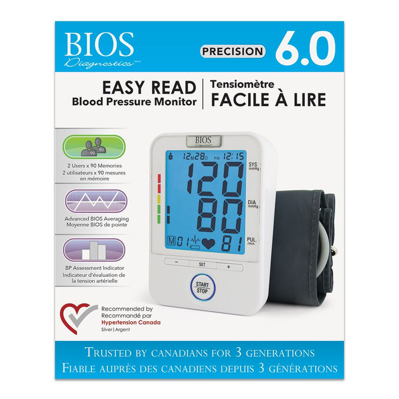 BIOS Diagnostics PrecisIon 6.0 Easy Read Blood Pressure Monitor