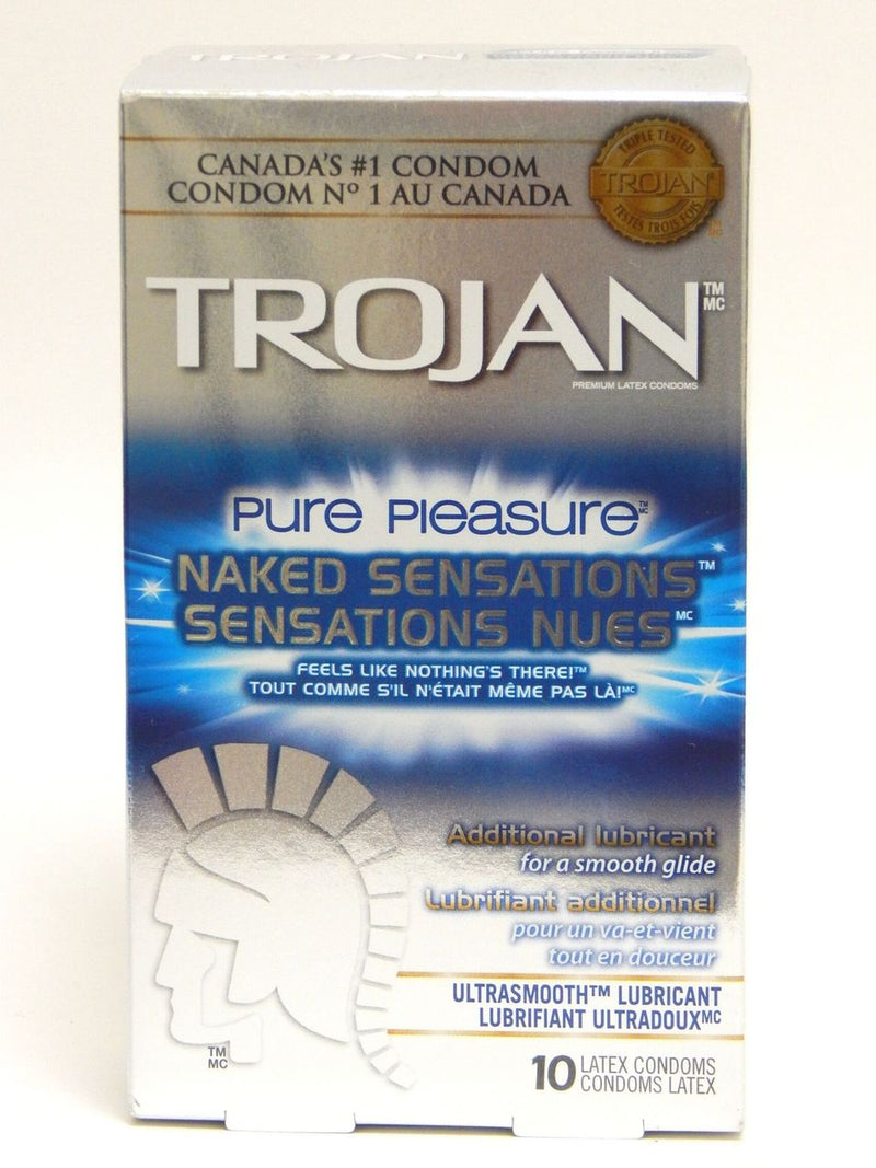 Trojan Naked Sensations Pure Pleasure Condoms, Extra Lubricated
