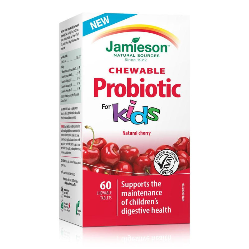 Jamieson Probiotic for Kids Chewable Tablets Cherry